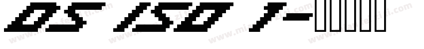 DS ISO 1字体转换